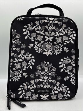 Vera Bradley Chandelier Noir Women’s Lunch Bunch Bag Black Floral Insulated Tote